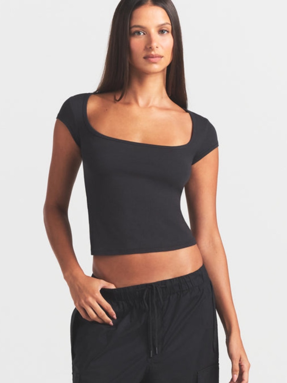 SKIMS scoop neck top size small